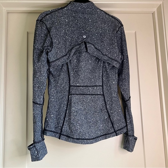 Lululemon Define Jacket Luminesce Splatter White Black size 8 - Picture 5 of 6